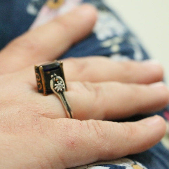 Sterling Silver Jade Stones Revers Rings - Picture 8 of 8